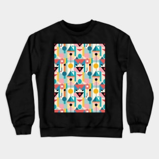 Bauhaus Geometric Pattern III Crewneck Sweatshirt